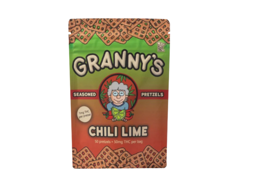 granny's chili lime 50mg thc pretzels