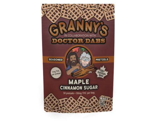 granny's doctor dabs maple cinnamon sugar thc pretzels